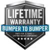 Lifetime Warranty - Bumper to Bumper